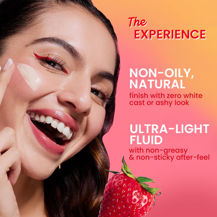 Dot & Key Strawberry Dew Tinted Sunscreen SPF 50+ Pa++++ - 01 Porcelain | Protection Against UA/UB | Broad Spectrum, Water & Sweat resistant | For All Skin Types | 50ml 