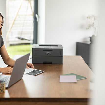 Brother HL-L2440DW (New Launch) Auto Duplex Laser Printer, 30 PPM Print Speed, LCD Display, 64 MB Memory, (WiFi WiFi Direct LAN USB), 250 Sheet Paper Tray, 3000 Pages Inbox Toner, Free Installation 
