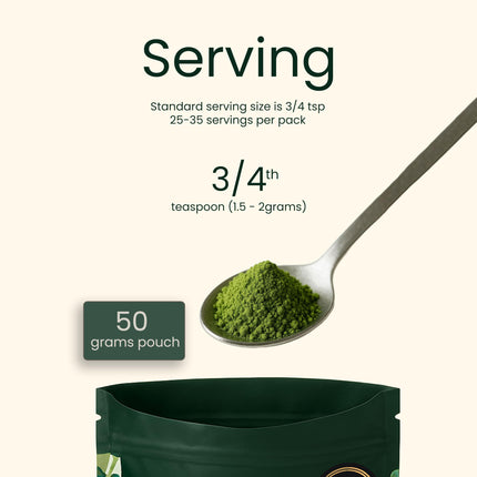 Heapwell Superfoods Japanese Matcha Green Tea Powder, 50 Grams (30 Servings) | Sourced From Shizuoka, Japan