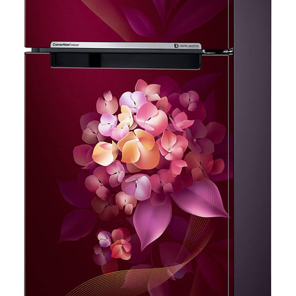 Samsung 236L 2 Star Inverter Frost-Free Convertible 3 In 1 Double Door Refrigerator Appliance (RT28C3732HT/HL,Hydrangea Plum) 