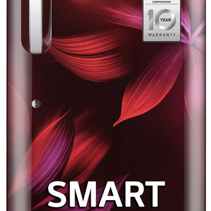 LG 210 L, 5 Star, Direct Cool, Smart Inverter Compressor, Single Door Refrigerator (2025 Model, GL-D231ASAU, Scarlet Aurora, Moist 'N' Fresh, Base stand with Drawer & Fast Ice Making) 