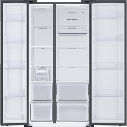 Samsung 653L Convertible 5 In 1 Digital Inverter Side by Side Refrigerator Appliance, (RS76CB811333HL, Glam Deep Charcoal) 