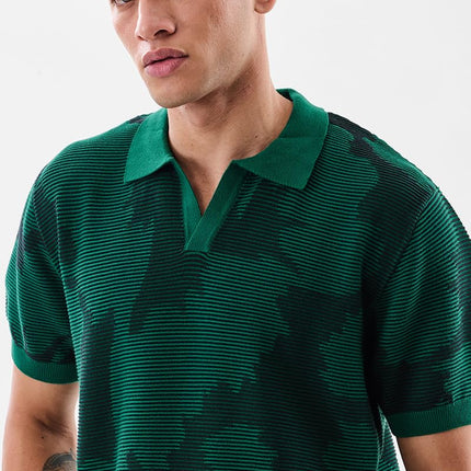 SNITCH Men's Polo T-Shirt | Self-Design Pattern | 100% Cotton Fabric, Regular Fit & Breathable Material | Casual Wear & Streetwear 