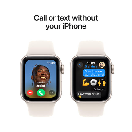 Apple Watch SE (2nd Gen, 2023) [GPS 40mm] Smartwatch with Starlight Aluminum Case with Starlight Sport Band. Fitness & Sleep Tracker, Crash Detection, Heart Rate Monitor, Retina Display 