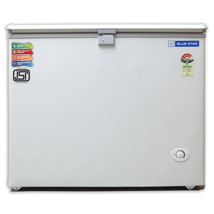 Blue Star CF4-230NEYW Single Door Deep Freezer (215 Liter, White, 4-star) 