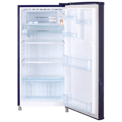 LG 185 L, 4 Star, Smart Inverter, Direct-Cool Single Door Refrigerator (GL-B199OBEY, Blue Euphoria, Smart Connect & Fast Ice Making) 