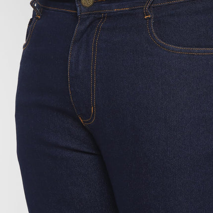Urbano Plus Men's Dark Blue Regular Fit Solid Jeans Stretchable (plusepsp-dblue-44) 