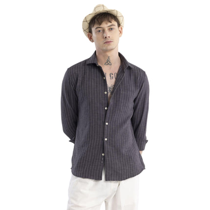 SNITCH Solstice Grey Stripe Shirt 
