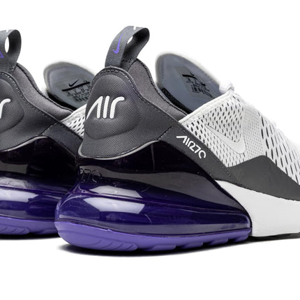 NIKE Mens Air Max Running Shoes 270-White/White-Persian Violet-Dark Grey-Ah8050-107-10Uk