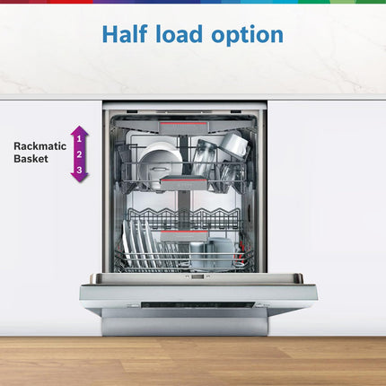 Bosch 14 Place Settings Dishwasher (SMS46KI03I, Silver Inox), 60 cm 