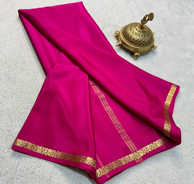 Shree Silk Mills Cerep Silk Weddings Women's Saree and Special Occasions,Elegant Handwoven Traditional Saree with Vibrant Patterns,Perfect for Festivals, 