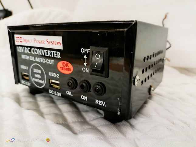 200Watt Converter, 200W Mini Inverter for Home, Car, Laptop, D2H Box, Mobile Charger(12V DC to 220V AC Solar Converter),220v Ac Converter Mini Inverter 
