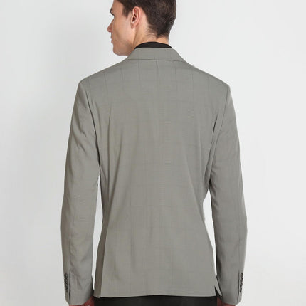 Arrow Men's Tailored Regular Fit Seersucker Blazer (ARAFBZ5067_Sage Green 