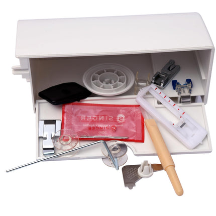 Singer 8280 Zig Zag Sewing Machine,8 Built in Stitches, 24 Stitch Function, Auto Needle Threader(White),70W Powerful motor 