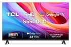 TCL 79.97 cm (32 inches) Metallic Bezel-Less S Series Full HD Smart LED Google TV 32S5500 (Black) 