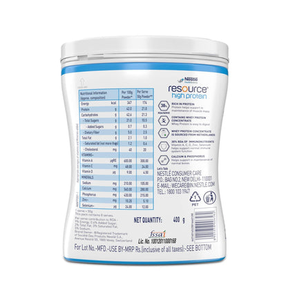 Nestle Health Science, Resource High Protein - 400 g 