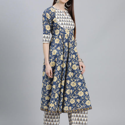Libas Women's Cotton Kurta Sets (13033O_Multicoloured 
