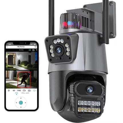 TP PLUS 8MP Outdoor WiFi CCTV Camera for Home Office Farm Construction Outdoor -4k High Definition CCTV, Weatherproof Camera with Light Vision Ai Motion Detection 2way Calling/Sd Card/Cloud 