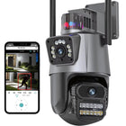 TP PLUS 8MP Outdoor WiFi CCTV Camera for Home Office Farm Construction Outdoor -4k High Definition CCTV, Weatherproof Camera with Light Vision Ai Motion Detection 2way Calling/Sd Card/Cloud 