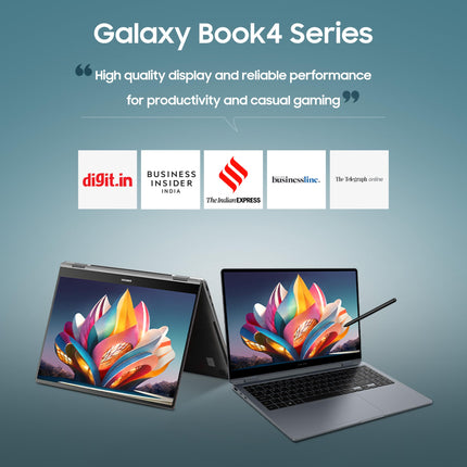 Samsung Galaxy Book4 (Gray, 16GB RAM, 512GB SSD) | 15.6" Full HD Screen | Intel Core 7 150U Processor | Windows 11 Home | MS Office 2021 | Fingerprint Reader | Intel Iris XE Graphics | RJ45 LAN Port 