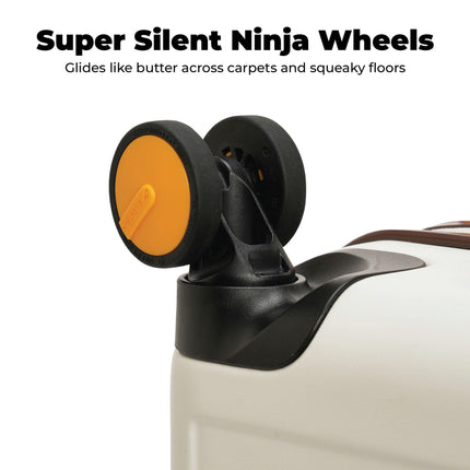 MOKOBARA The Transit Luggage Poly-Carbonate Hard Sided 8 Silent Ninja Wheels (Still Loading Brownray (Limited Edition), Set of 2) 