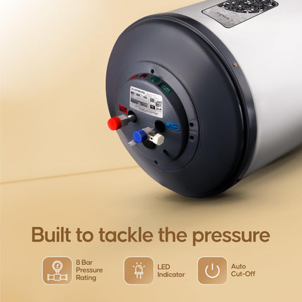 Longway Superb 10 Ltr 5 Star Rated Automatic Instant Water Heater for Home, Water Geyser, Water Heater, Electric Geyser with Multiple Safety System & Anti-Rust Coating (Gray, 10 Ltr) 