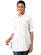 Libas Women's Viscose Rayon A-Line Kurtis (58218_Off White 