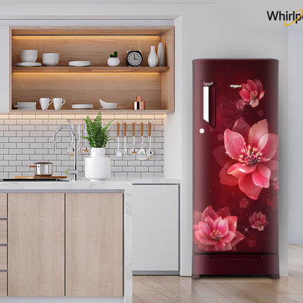 Whirlpool 192 L 4 Star Direct-Cool Single Door Refrigerator with Base Drawer (215 IMPC ROY 4S Wine Mulia-Z) 