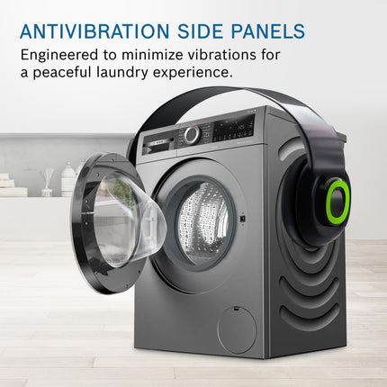 Bosch 10.5/6 KG Inverter Fully Automatic Front Load Washer Dryer with LED TOUCH DISPLAY (WNA2E4U1IN,Cast Iron Grey) 