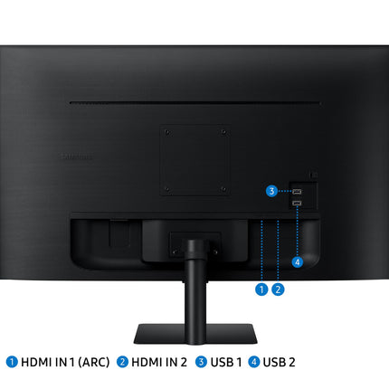 Samsung 32-Inch(80cm) M5 FHD Smart Monitor, Mouse & Keyboard Control, OTT Apps, IoT Hub, Office 365, Workout Tracker, Multiple Ports, Speakers, Remote, Bluetooth (LS32DM500EWXXL, Black) 