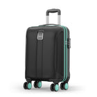 Safari Thorium Neo 8 Wheels 55 Cm Small Cabin Trolley Bag Hard Case Polycarbonate 360 Degree Wheeling System Luggage, Trolley Bags for Travel, Suitcase for Travel, Black 