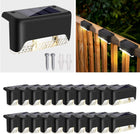 BRITSPEAR Waterproof LED Solar Powered Deck Stair Outdoor Light for Railing, Wall Garden,Pathway, Backyard, Patio, and Balcony Decoration (20) 