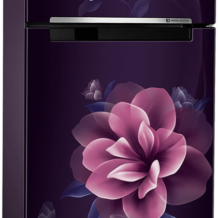 Samsung 236L 2 Star Digital Inverter Frost-Free Double Door Refrigerator Appliance (RT28C3022CR/NL,Camellia Purple 