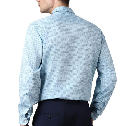 Louis Philippe Men's Slim Fit Shirt (LYSFCSLB283387_Blue 