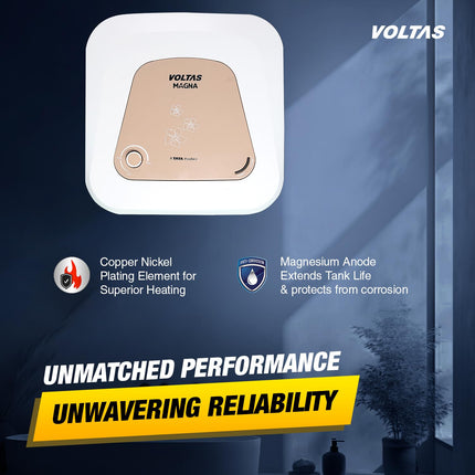 Voltas 10 L Storage Water Geyser (Magna 10L, White) 