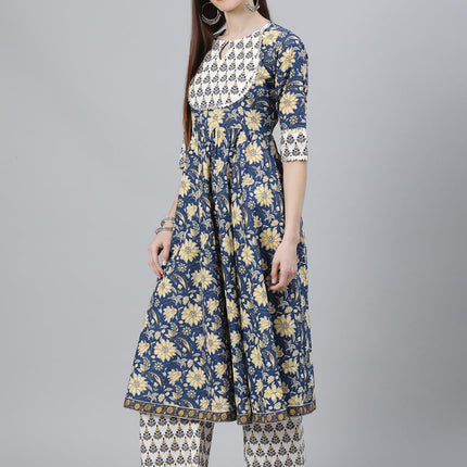 Libas Women's Cotton Kurta Sets (13033O_Multicoloured 