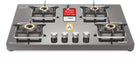 Sujata Premium Gas Stove Auto Ignition | 9 Years Warranty | Gas Stove 4 Burners Glass Top, SABAF, ISI Certified, LPG & PNG Compatible, 360° Rotating Brass Gas Nozzle, Jumbo Brass Burner (Black) 