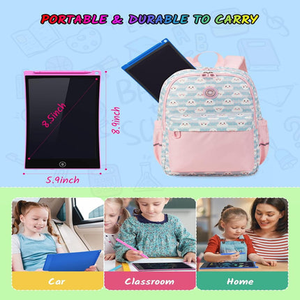 SNAPTRON Return Gifts for Birthday for Kids Party 1pc LCD Color Writing Pads for Study/Digital, Drawing Tablets Screen 3 4 5 6 Years Old Magic Slate in Combo Best Erasable Board Set for Girls Toys 