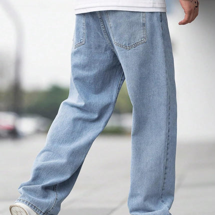 KOTTY Men's Solid Regular Fit Mid Distressed Fashionable Trendy Denim Jeans(Blue,30) 