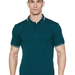 Allen Solly Men Cotton Regular Fit T-Shirt (ASKPQRGFM92297_Green, Medium 