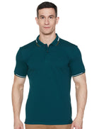 Allen Solly Men Cotton Regular Fit T-Shirt (ASKPQRGFM92297_Green, Medium 