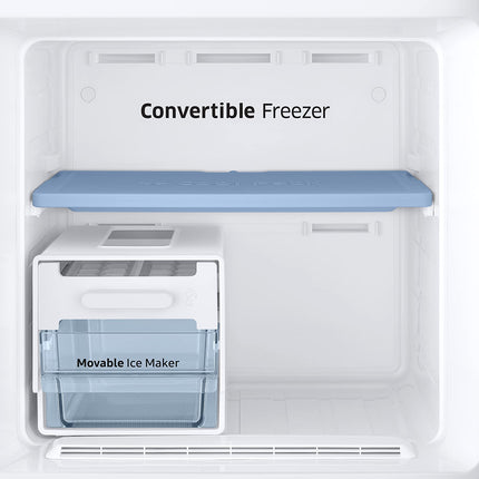 Samsung 236L 2 Star Inverter Frost-Free Convertible 3 In 1 Double Door Refrigerator Appliance (RT28C3832S8/HL,Elegant Inox), Base Stand Drawer 