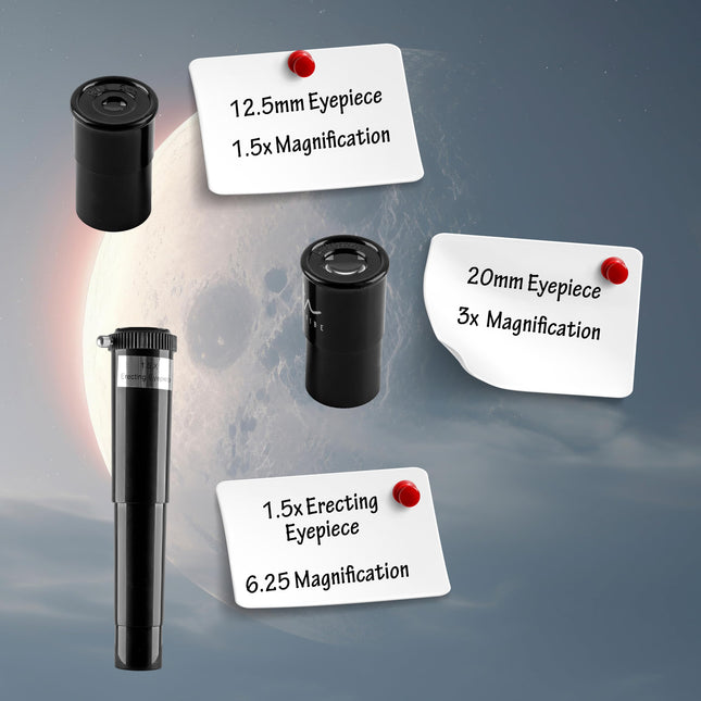 Audavibe Educational 40050 Astronomical Telescope with APP | 1000+ Facts on Solar System, Spacesuits, Launchers, Celestial Bodies, etc | AstroReels, Skymap & AR Based Fun Learning 