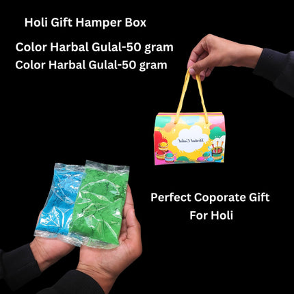 DIGI ART'S Holi color Gift Hamper Set | Organic Holi Colour/Gulal, Gulal Gota 50 gms 2 each in 1 Gift Hamper | Difrent Color | Soft & Skin Friendly | Non Toxic |100% Safe 