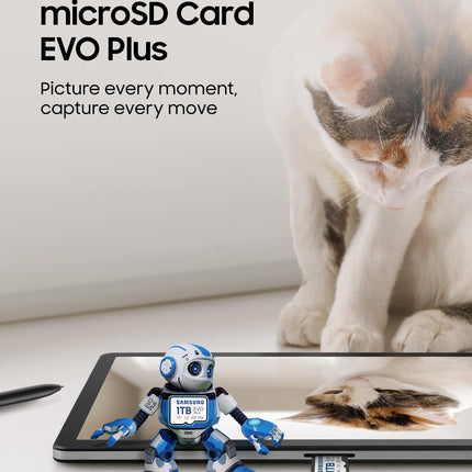 SAMSUNG EVO Plus 128GB Micro SDXC w/SD Adaptor, Up-to 160MB/s, Expanded Storage for Gaming Devices, Android Tablets and Smart Phones, Memory Card, MB-MC128SA/IN 