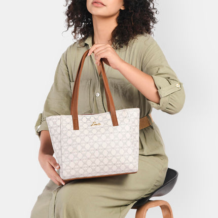 Lavie Women's Mono Betula Tote Handbag for Women | Tote Bag for Work | Ladies purse | Stylish Shoulder Bag | Gift For Women 