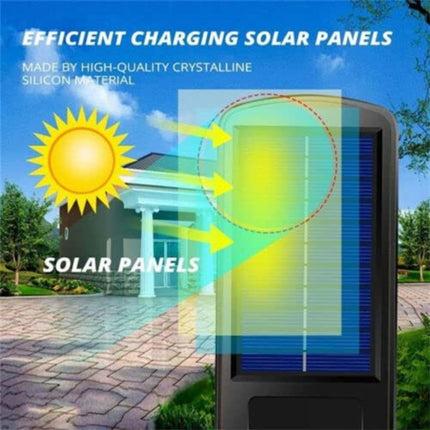 BGVM 180W LED Solar Street Light Outdoor, 10000LM Solar Security Flood Light with Motion Sensor, IP65 Waterproof, Wired Solar Powered Flood Light for Yard, Garden, Pathway, and Outdoor Use_1pcs 