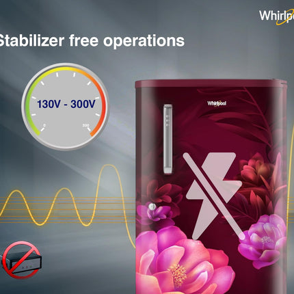 Whirlpool 184 L 2 Star Direct-Cool Single Door Refrigerator (205 WDE PRM 2S WINE SERENA-Z) 