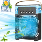 Portable-Air-Conditioner-Small-Ac-Quaite-Personal-Air-cooler-Usb-Power-Mini-Desktop-Cooling-Misting-fan-1/2/3-Timer-With-speed-360-Adjustable-Tap-For-Office-Room-Desk-Water-Tank-Home-Kitchen 