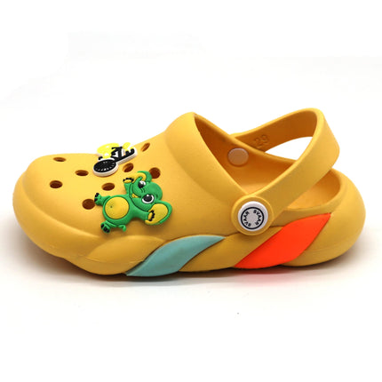 SVAAR Slingback Clog Shoes for Boys & Girls || Indoor & Outdoor Sandals Clogs for Kids with 4 Cartoon Charm 